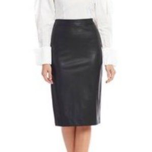 NWOT gianni bini faux leather pencil skirt